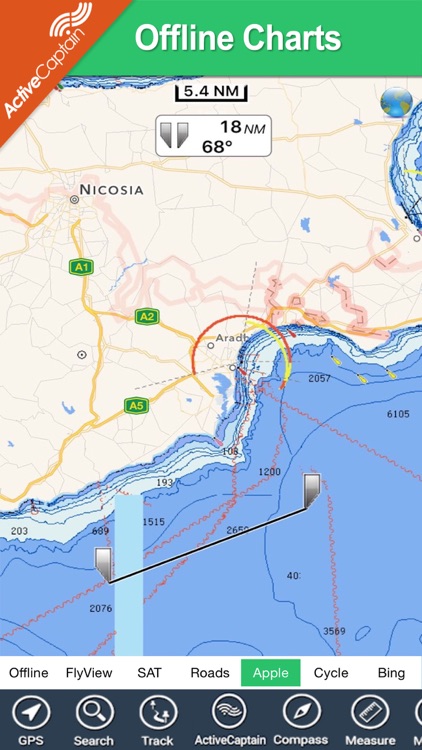 Cyprus offline charts GPS maps Navigator