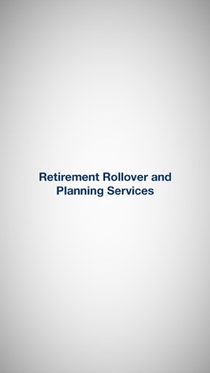 Retirement Rollover and Planning Service