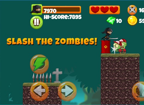 Ninja Kid vs Zombies - 8 Bit Retro Game Games Ninja Magic