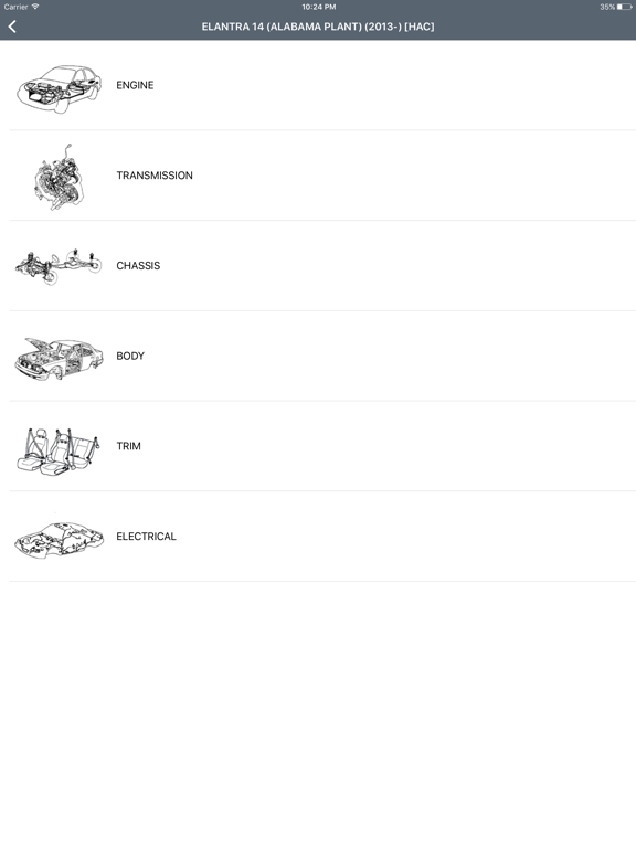 Hyundai Car Parts - ETK Parts Diagrams screenshot 2