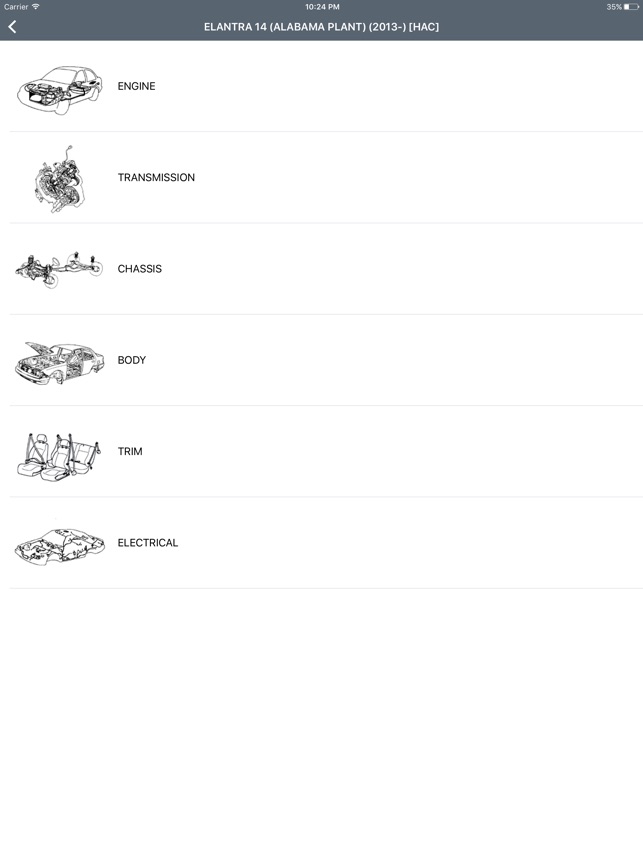 Hyundai Car Parts - ETK Parts Diagrams