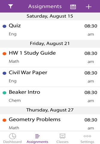 Homework Suite Student Planner & Syllabus Schedule screenshot 2