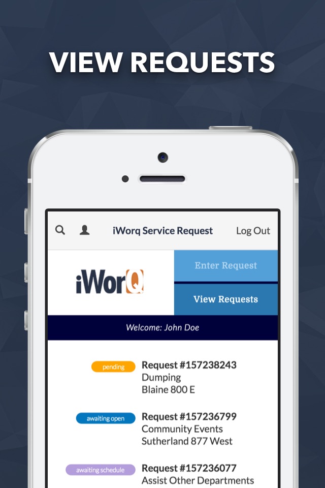 iWorQ Service Request screenshot 2