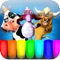 Piano and Drums Game For Kids in 3D With Music