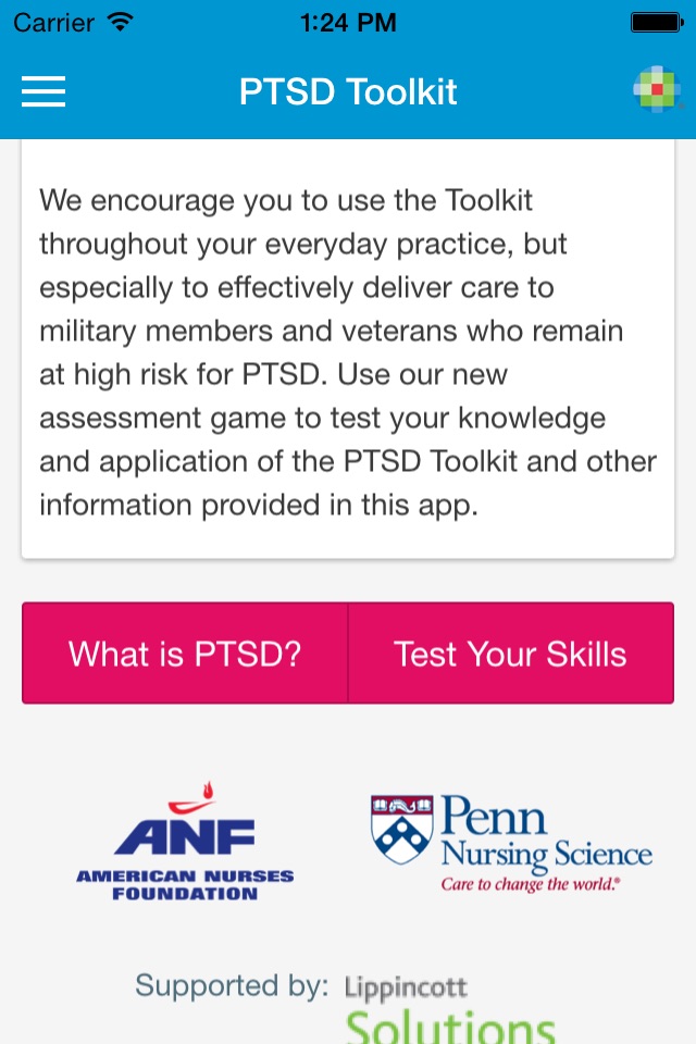 PTSD Toolkit for Nurses screenshot 2