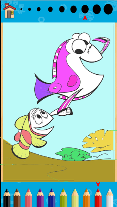 How to cancel & delete Aquatic Animals Coloring Book-fish game from iphone & ipad 3