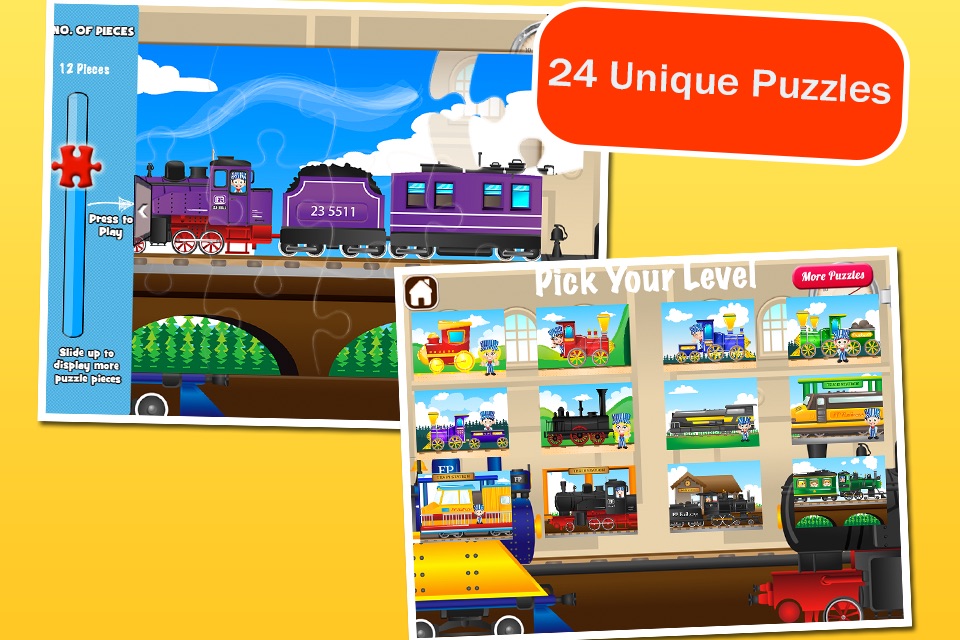 Locomotives: Train Puzzles for Kids screenshot 4