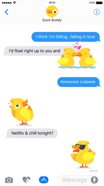 Duck Buddy - Animated Duck Stickers