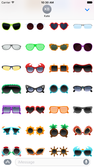 Sunglasses Stickers for iMessage(圖3)-速報App