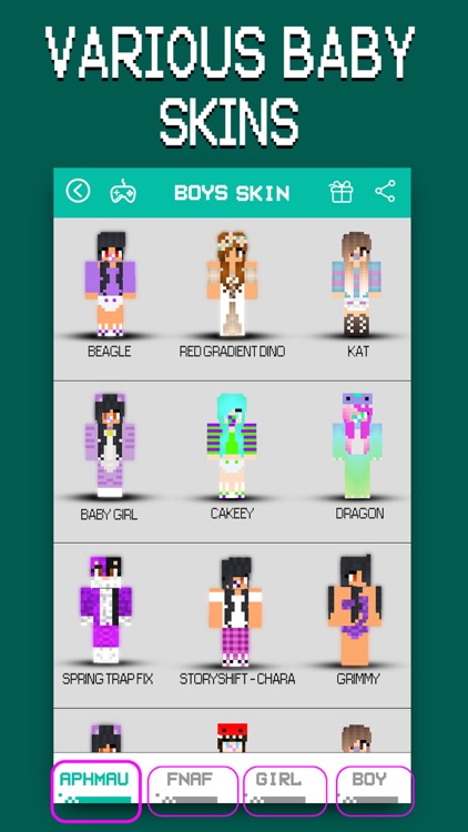 Baby Skins - Aphmau & FNAF Daycare Minecraft PE