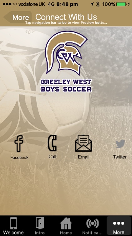 Greeley West Boys Soccer App.