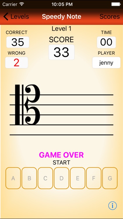 Speedy Note - Tenor Clef Sight Reading