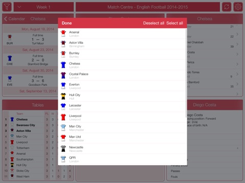 English Football 2015-2016 - Match Centre screenshot 4