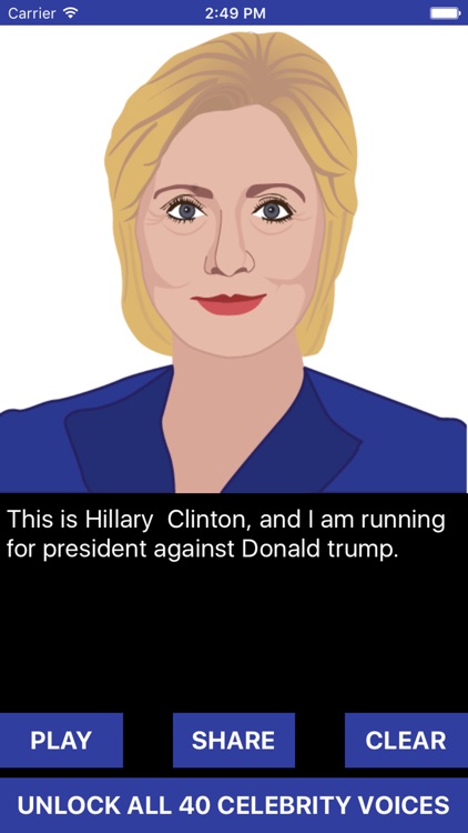 Hillary Voice Changer - Celebrity Text to Speech