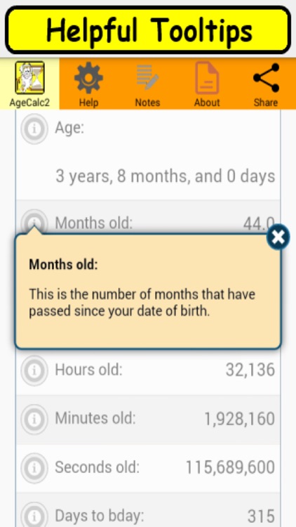 AgeCalc2a birthday anniversary calculator screenshot-3
