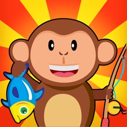 Monkey Fishing Catch Big Fish Game For Kids