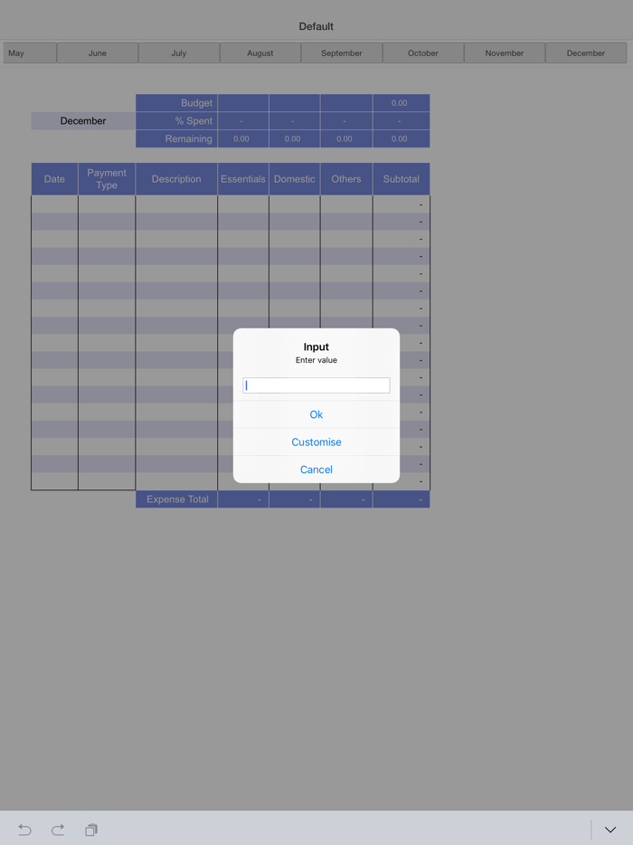 Monthly Expense Tracker