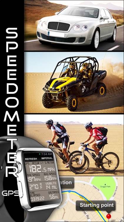 Speedometer GPS+(Car speedometer, Bike cyclometer)