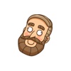 Beard Derp - Meme, Rage Face stickers for iMessage