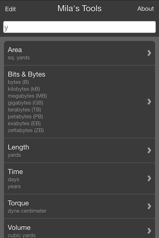 Mila's Tools Unit Converter - náhled