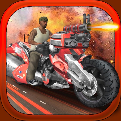 2 Wheel Gunner - Free 3D Ride by Shooting Game icon