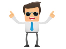 Make your friends and family chuckle with this funny animated guy