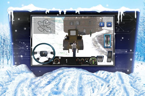 Winter Snow Mover Truck Driver Simulator screenshot 2