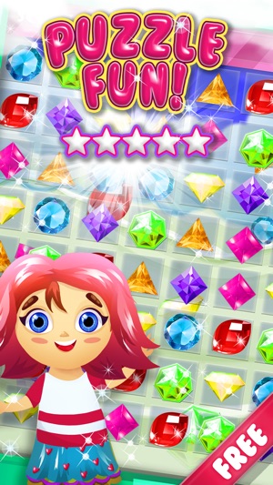 Jewel's Drop 2 Match-3 - diamond dream game and kids digger'(圖1)-速報App