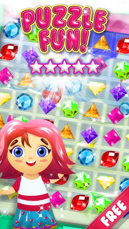 Jewel's Drop 2 Match-3 - diamond dream game and kids digger's mania hd free