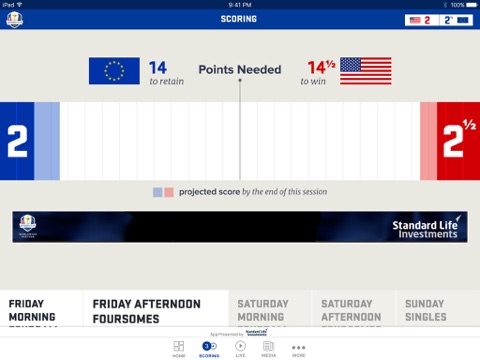 Ryder Cup App 2016 – Hazeltine National Golf Club screenshot 3