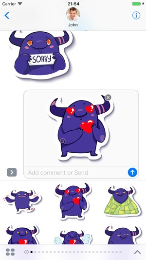 Monster - Stickers for iMessage(圖4)-速報App