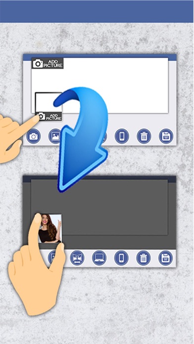 How to cancel & delete Customize profile photo cover for fb from iphone & ipad 1