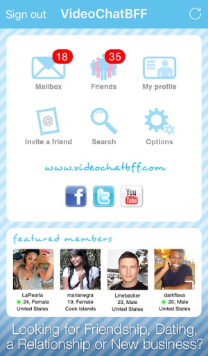 Video Chat BFF - Social Text Messenger to Match Straight, Ga(圖3)-速報App