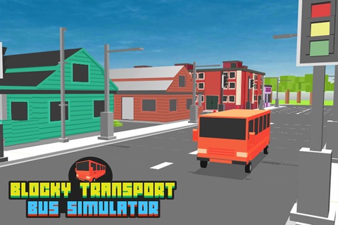 Blocky Transport Bus Simulator screenshot 3