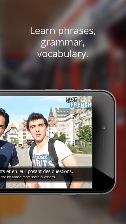 Learn to speak French with vocabulary & grammar