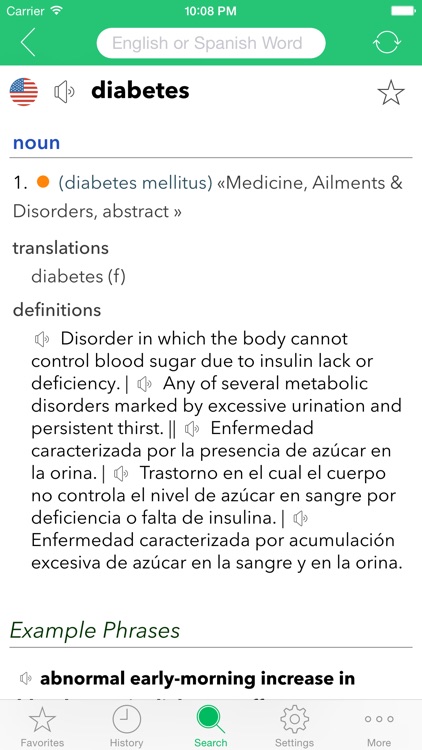 English Spanish Medicine Dictionary