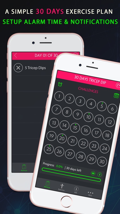 30 Day Tricep Dip Fitness Challenges screenshot-3