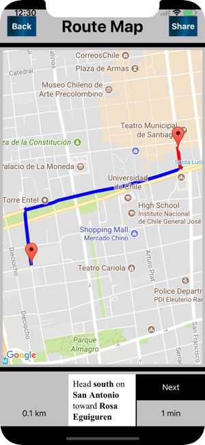 Santiago Chile Offline map(圖4)-速報App