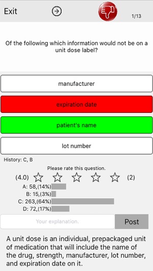 Pharmacy Technician PTCE Mock Test and Explanation(圖2)-速報App