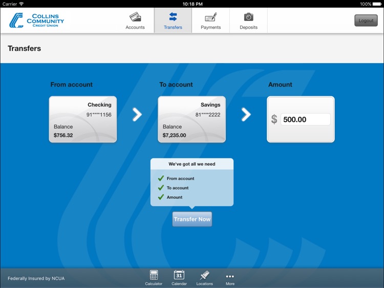 Collins Community CU screenshot-3