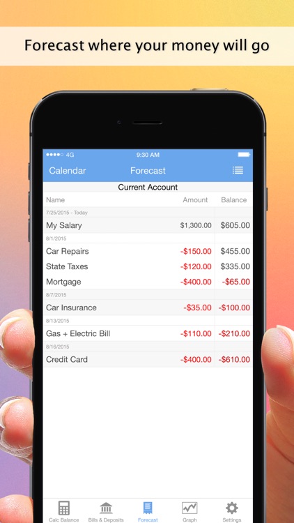 Balance Guide - My Accounts and Checkbook Tracking