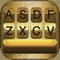 Gold Keyboard Themes – Color Text Fonts and Message Backgrounds with Glow.ing EmojiS