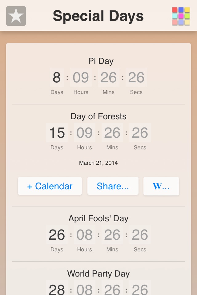 Special Days App screenshot 2