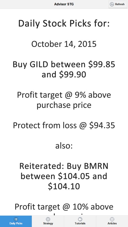 The Stock Advisor STG