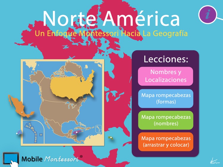 Norte América Montessori Geografía By Rantek Inc 1921