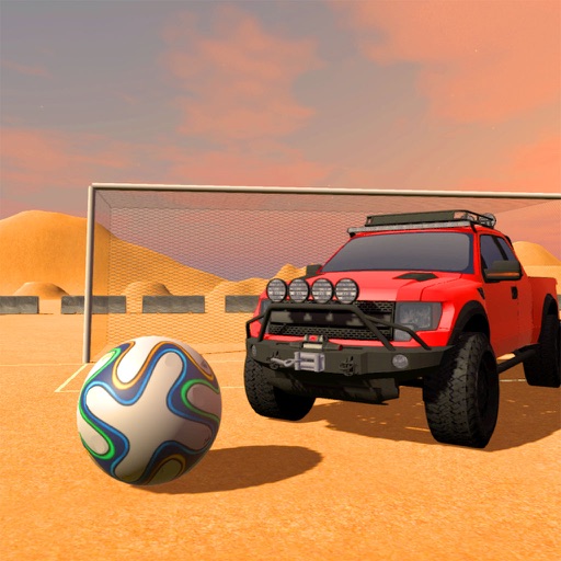 4x4 Drift Rocket Soccer League in the desert iOS App
