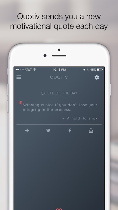 How to cancel & delete Motivational Quote of the Day - Quotiv from iphone & ipad 1