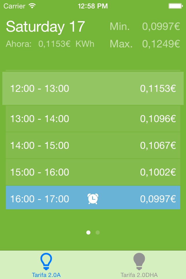 LuzApp - Precio de la luz por horas screenshot 4