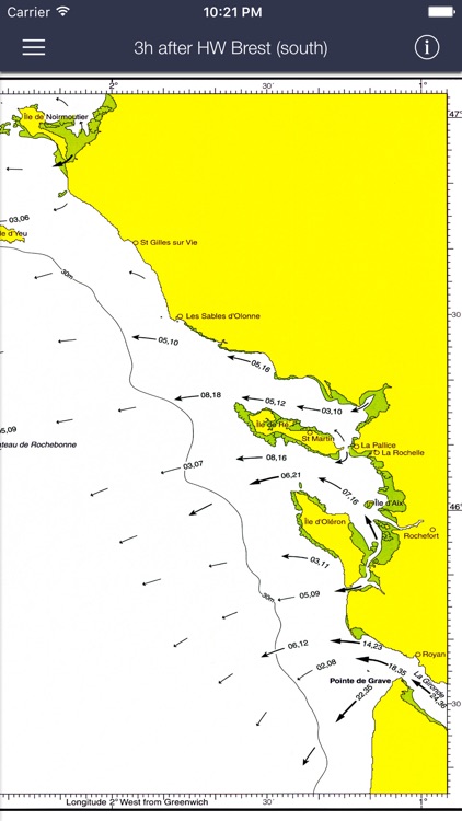 Tidal Stream Atlas, France West Coast