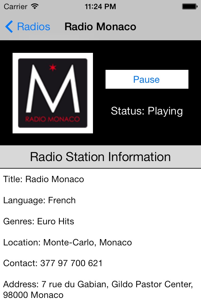 Monaco Radio Live Player (French / le français) screenshot 4